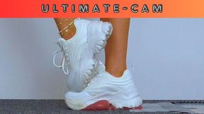 Castrating His Cock & Balls Under My Buffalo Trainers - Ultimate Cam - S8UC