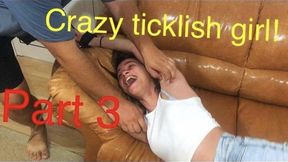 Crazy ticklish girl! Part 3