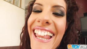 ”Skinny Leanna riding meat in POV”