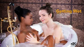 Ebony and Ivory Lesbian Duo Explore Each Other's Bodies