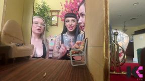 goth giantesses want their screaming tinies tender!