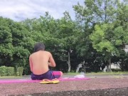 Japanese college students having sex intercourse in a park near the Tokyo Olympics venue!【Big ass】