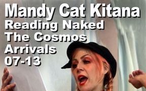 Mandy Cat Kitana Reading Naked The Cosmos Arrivals 1st Spread-Leg Vagcam