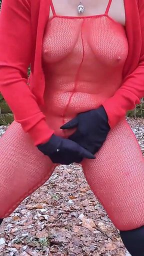 Red Bodystocking
