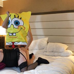 Spongebob Fucks a Crossdresser with a Big Ass