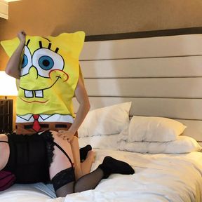 Spongebob Fucks a Crossdresser with a Big Ass