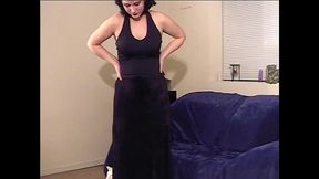 sky goth girl d tits strips & fucks her pussy with vibrator