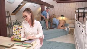 Big Tits Repressed Mormon Protected By Older Step sister Follows Her Sexual Desires And Sucks And Fucks A Big Cock