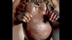 Black Muscle Latex &amp_ High Boots Fetish Show