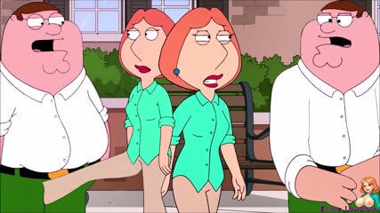 lois griffin HUSBAND BALLBUSTING kick in the balls in the street