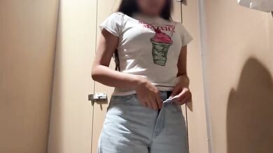 Pinay Squirted in Public Coffee Date Puffed Nipples Deep Fingering