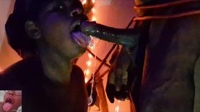 perfect lips--take his soul on halloween with the sloppies head throats dick until he nut!!!