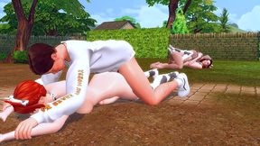 stepfamily stepmother and stepdaughter became of cowgirl a perverted futanari mistress while the stepbrother checked the deep throat of the stepsister sims me hentai sfm