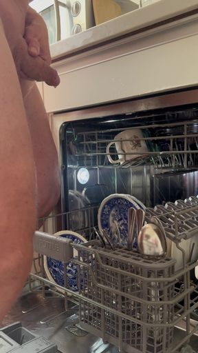 Pee in dish washer