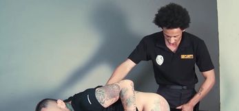 BoyPunish. - Naughty BBC cop's baton ass play w