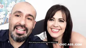 Spanish MILF and hubby fuck two eager teen slits in a hot homemade threesome