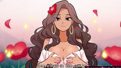 Big-titted Latina anime pornstar gets filled with hot jizz