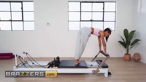 Sexy Gets Her Tight Pussy Stretched In A Hardcore Fitness Session With Help