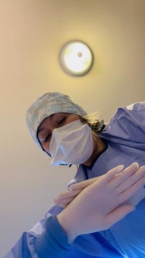 10 min POV Watch me in full PPE surgical gear performing CPR on you! Will you make??? Cum find out! 🩵🩺🧤