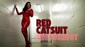 Red Catsuit Photoshoot