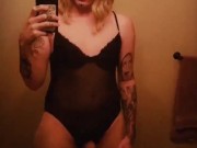 Sexy crossdresser with Snapchat filter