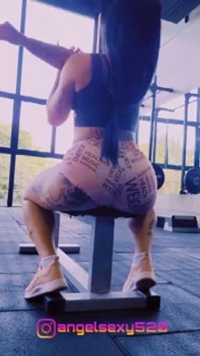 Fitness Teen training big brazilian ass horny dildo at the gym big dick - Sexdoll 520