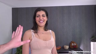 Raven Haired Babe Laura Zecchi Deep Throats And Gets Slammed With HeavyonHotties Dick