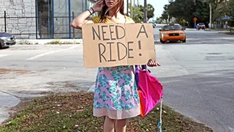 Stranded London Smith Desperately Needs Rough Car Sex