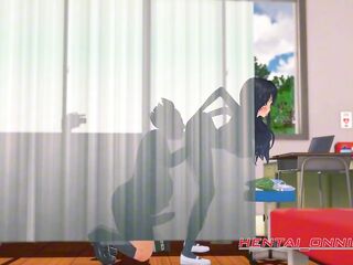 Comics students screw a bulky doctor NTR 3D