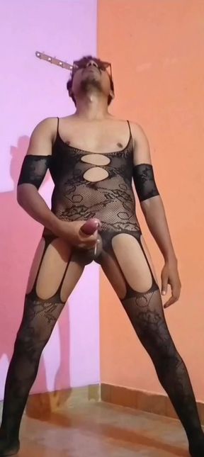 Masturbat in stockings