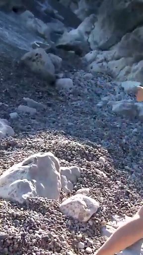 Powerful moment from &quot;Lesbian beach babes getting assfucked and cum in ass&quot;