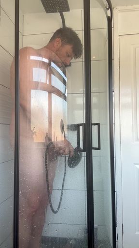 Horny Stepdad in Bathroom