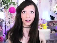 Shemale tranny enjoying solo masturbation