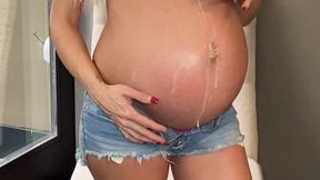 Beautiful Pregnant Belly And Belly Button Fetish - Taboo Girl