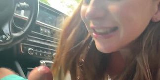 Teen GF Macy Meadows gets public sex at the mall