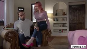 Horny stepbro analed busty TS stepsis