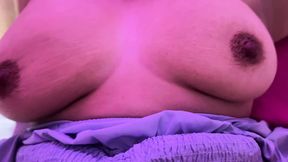 I ejaculate on Alisson Colombiana's sexy &mdash;  sizable &mdash;  unprocessed knockers