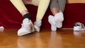 STINKY HOLEY SOCKS DESTROYING KIRA AND NICKY - MP4 HD