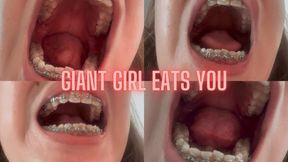 Giant girl eats you