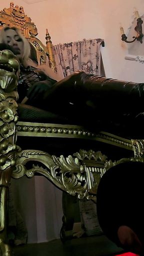 Sheela Sinner the Giantess Crushing the Banana Heel Cleaning Slave Part 2