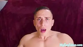 Tall Jock Mouth Spermed While Breeding With Ripped Stepdad