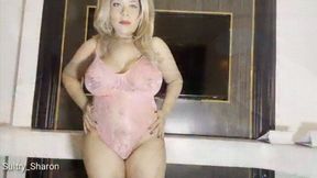 Become My Obese Massive Pathetic Hog : Sharon Guides You Into A Gluttunous JOI As You Binge-Eat, Play With Your Belly & Masturbate