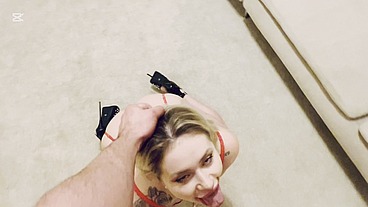 POV : Georgia Koneva Get Hard Fucked On The Couch