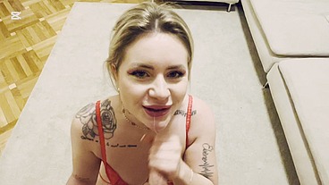 POV : Georgia Koneva Get Hard Fucked On The Couch
