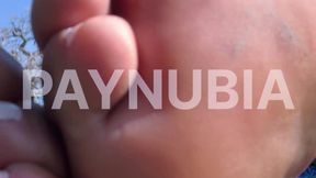 Casual Outdoor Barefoot POV – Giantess Foot Play in the Grass (No Sound)