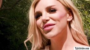 Trans Camper Angellica Barebacked By Her Friend