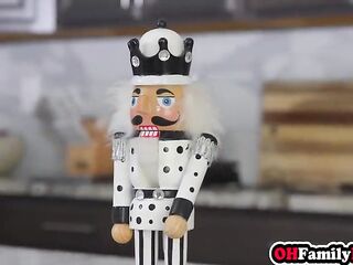 Hawt teen and large melons Latin chick stepmom drank large shlong previous to hardcore foursome screwing