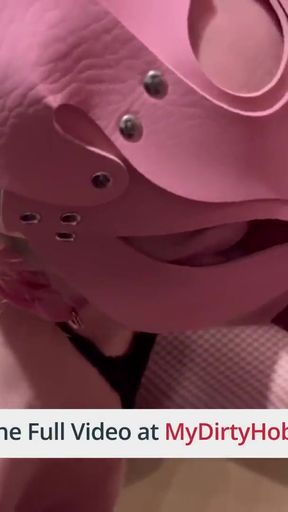 German amateur gives deep blowjob &amp; gets mouth fucked hard - MyDirtyHobby   Clip 1