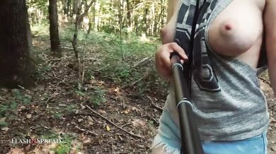 Undressing and Walking Half Naked in the Forest (8 mins)