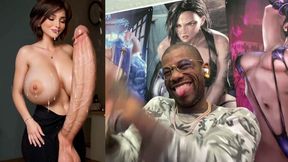 Curvy Latina cowgirl bangs step-aunt with enormous tan breasts